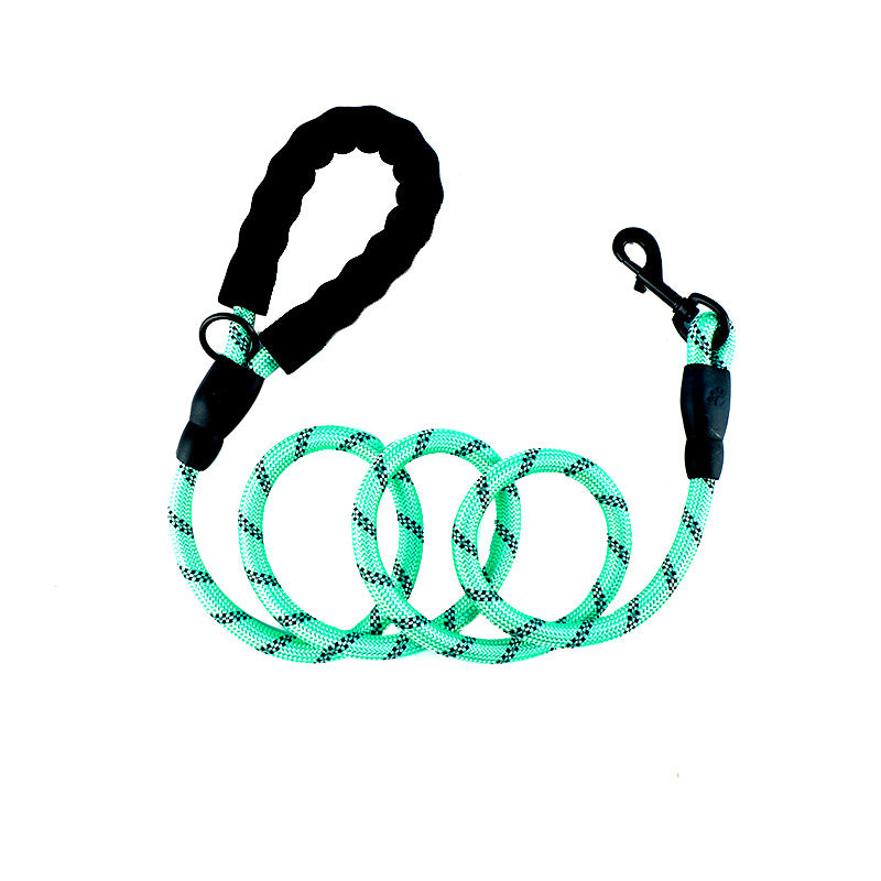 Reflective Nylon Rope Dog Lead for Safer Night Walks