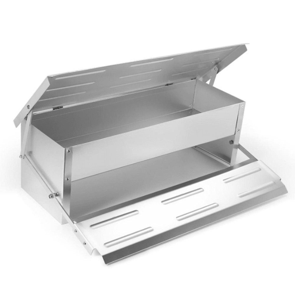 Automatic Pedal Chicken Feeder Trough 5kg in Iron or Stainless Steel