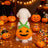 Orange pumpkin harness dress costume for dogs and cats, in Orange, image 3