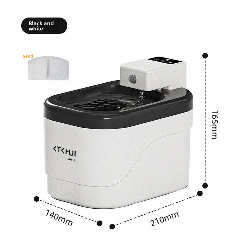 Automatic Smart Sensor Pet Water Fountain with Silent Pump and Multi-Stage Filter