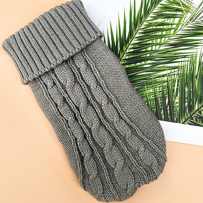 Thick acrylic cable knit dog jumper, available in 13 colours, image 40