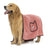 Microfibre pet bath towel with pocket gloves in Dark Grey, side view