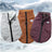 Thick leather-look dog vest jacket for winter in Grey, front view