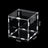 Clear acrylic reptile habitat box, product overview photo