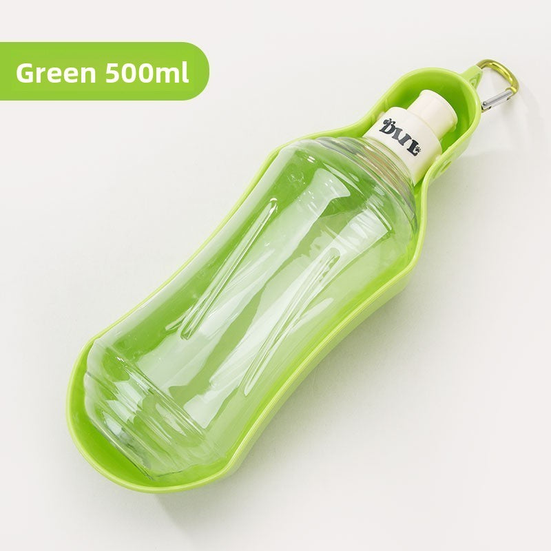 Portable Leak-Proof Pet Water Bottle with Drinking Cup for Dogs on Walks