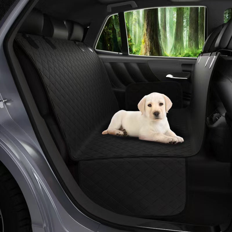 Waterproof dog car seat cover on rear seat, photo 2 of 7