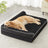 Supportive plush dog bed with removable mat in Black, size 76 x 51 x 15cm