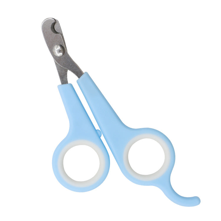 Stainless Steel Pet Nail Scissors with Curved Blade for Dogs and Cats