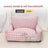Houndstooth pet bed for small dogs and cats, product gallery photo