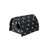 Black insulated Oxford cloth outdoor cat shelter, medium size, view 5