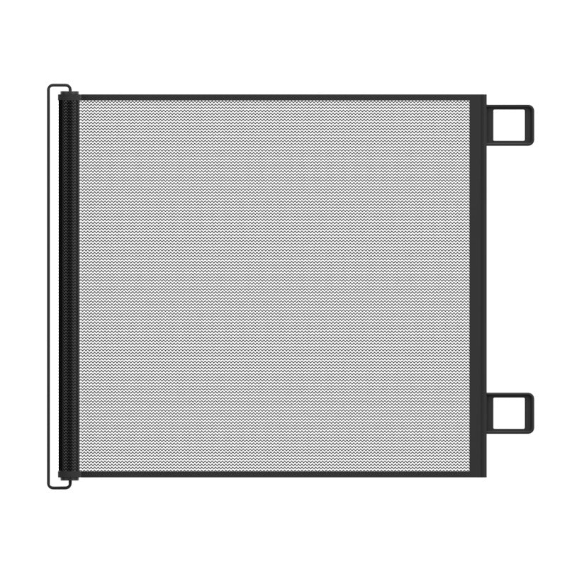 Retractable mesh pet gate across doorway, photo 5 of 17