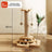 Cartoon cat climbing rack with sisal scratching post in Solid Wood, 40cm