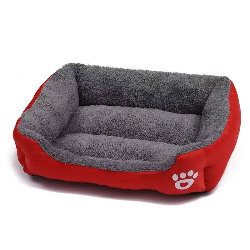 Arctic Velvet Cat Bed with Waterproof Layer, Warm Nest
