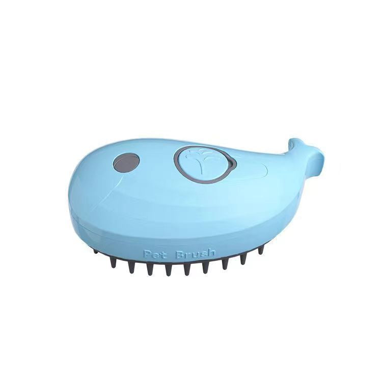 Electric Pet Comb in Whale or Avocado Design, Spray Grooming Brush