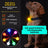 USB rechargeable LED pet collar light pendant glowing, product image 1