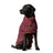 Double layer microfibre bathrobe for dogs and cats in Navy Blue, showing size and shape