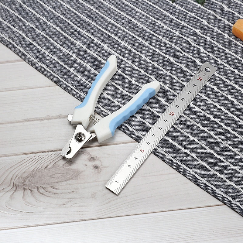 Stainless Steel Pet Nail Clippers with Wave or Curved Handle