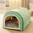 Polar fleece pet house with removable cover for dogs and cats, photo 22