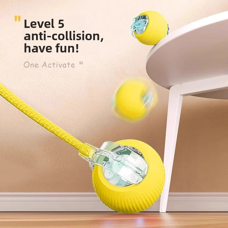 Electric Interactive Dog Toy with Obstacle Avoidance, 3 Speeds