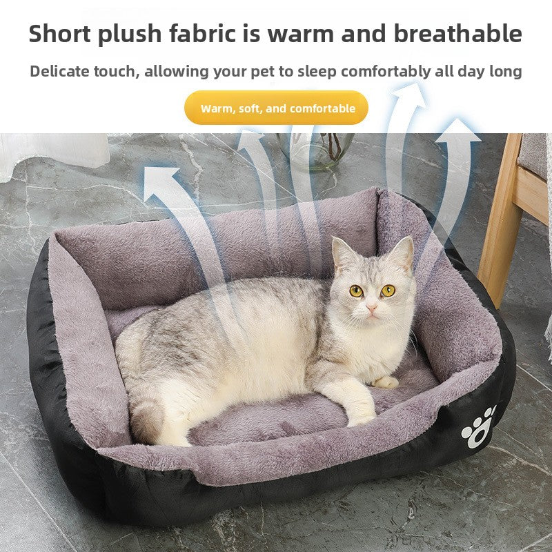 Oxford pet bed in bright colours for dogs and cats, photo 3