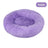 Light brown washable plush round pet bed with anti-slip base, photo 81