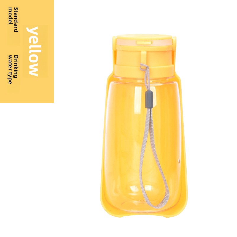 Portable Foldable Pet Water Bottle, 500ml Collapsible Leakproof Bottle for Walks and Trips