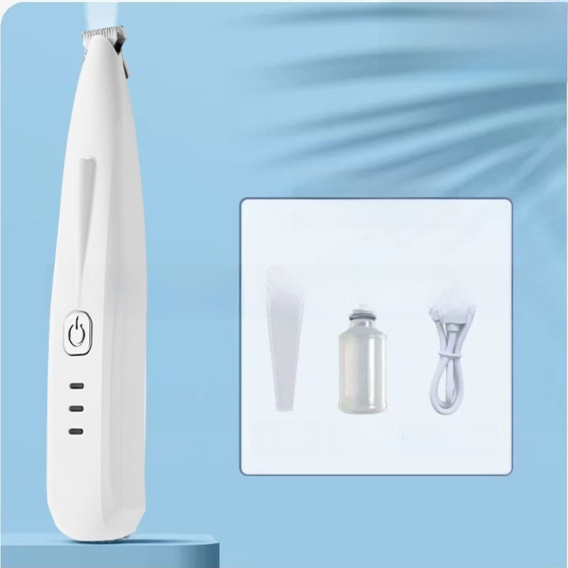 Wide Blade Paw Trimmer with LED Light, Quiet Rechargeable Shaver