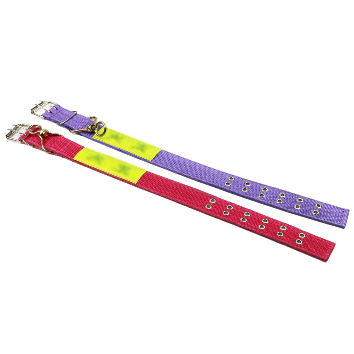 Wide canvas dog collar with rotating ring in 2 colour options