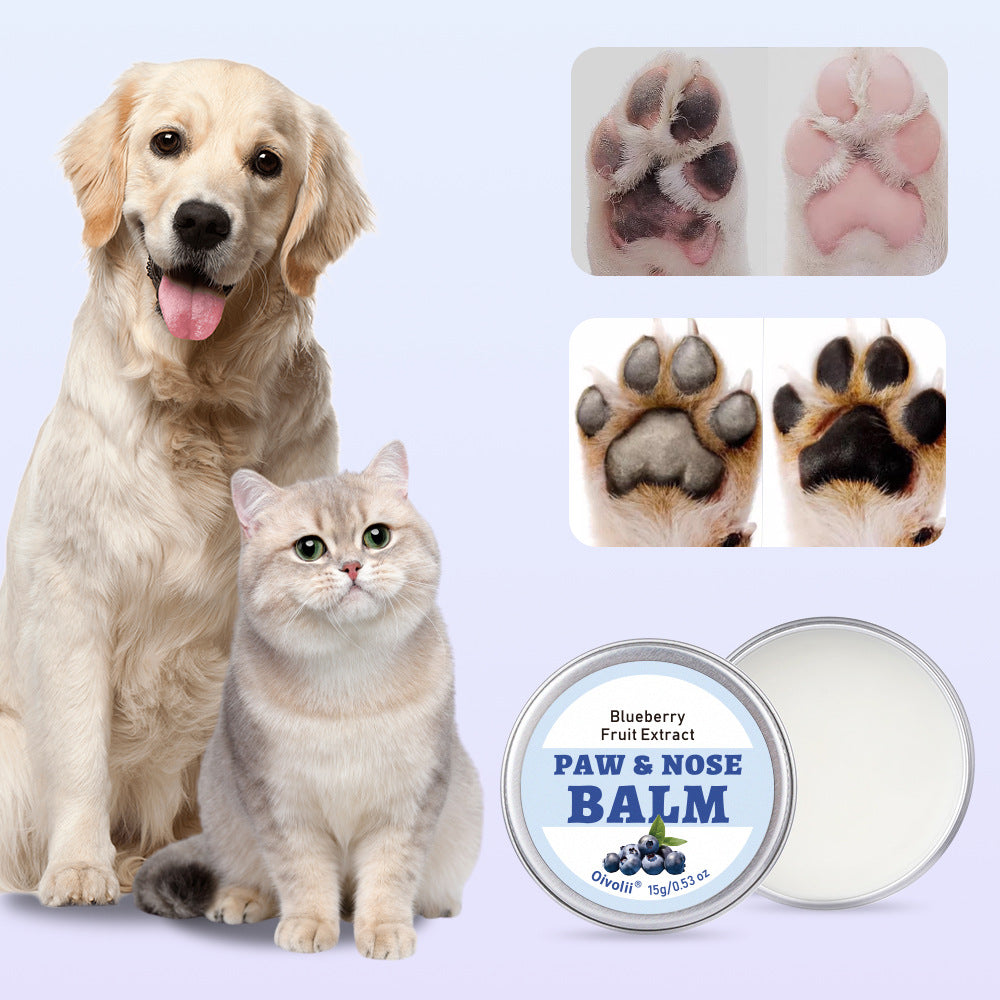 Moisturising Pet Paw Balm for Winter, Blueberry or Coconut