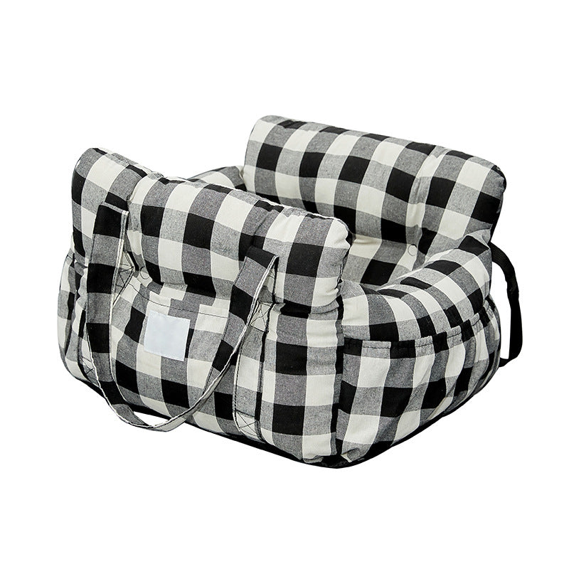 Portable car pet bed for small dogs, detail photo 5