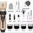 Cordless Pet Hair Clipper with Upgraded Ceramic Blade and Combs