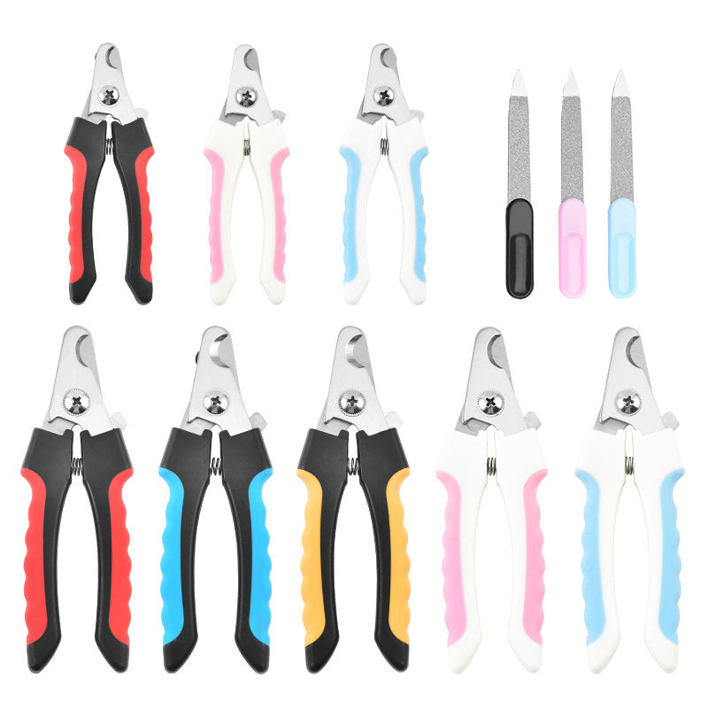 Stainless Steel Pet Nail Clipper Set with Safety Guard