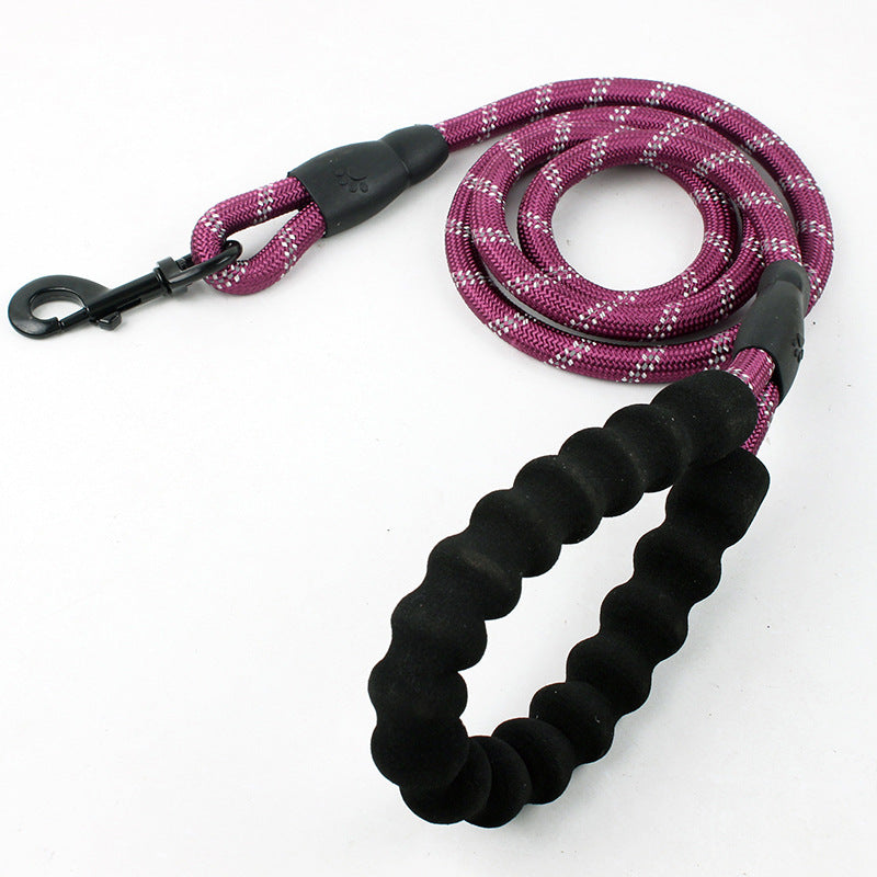 Reflective Nylon Rope Dog Lead for Safer Night Walks