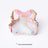 Colourful cat harness and lead set in purple and cloud blue