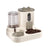 Anti-Spill Pet Feeder and Water Bowl in Durable PP Plastic for Cats and Small Dogs