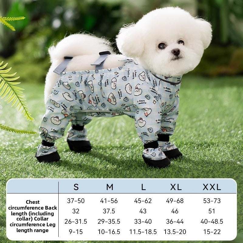 Four leg dust proof dog suit, available in 18 styles, image 81