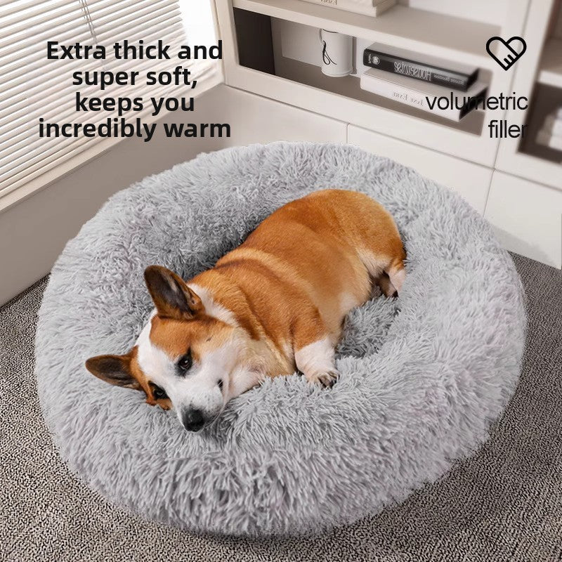 Coated and warm dog bed sofa