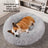 Coated and warm dog bed sofa