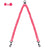 Tangle free twin dog lead shown in bright colour options