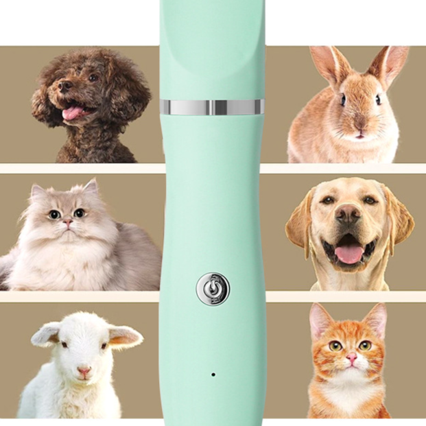 Cordless Pet Clipper Set with Charging Base for Dogs and Cats