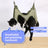 Black grooming hammock for small dogs with metal hook