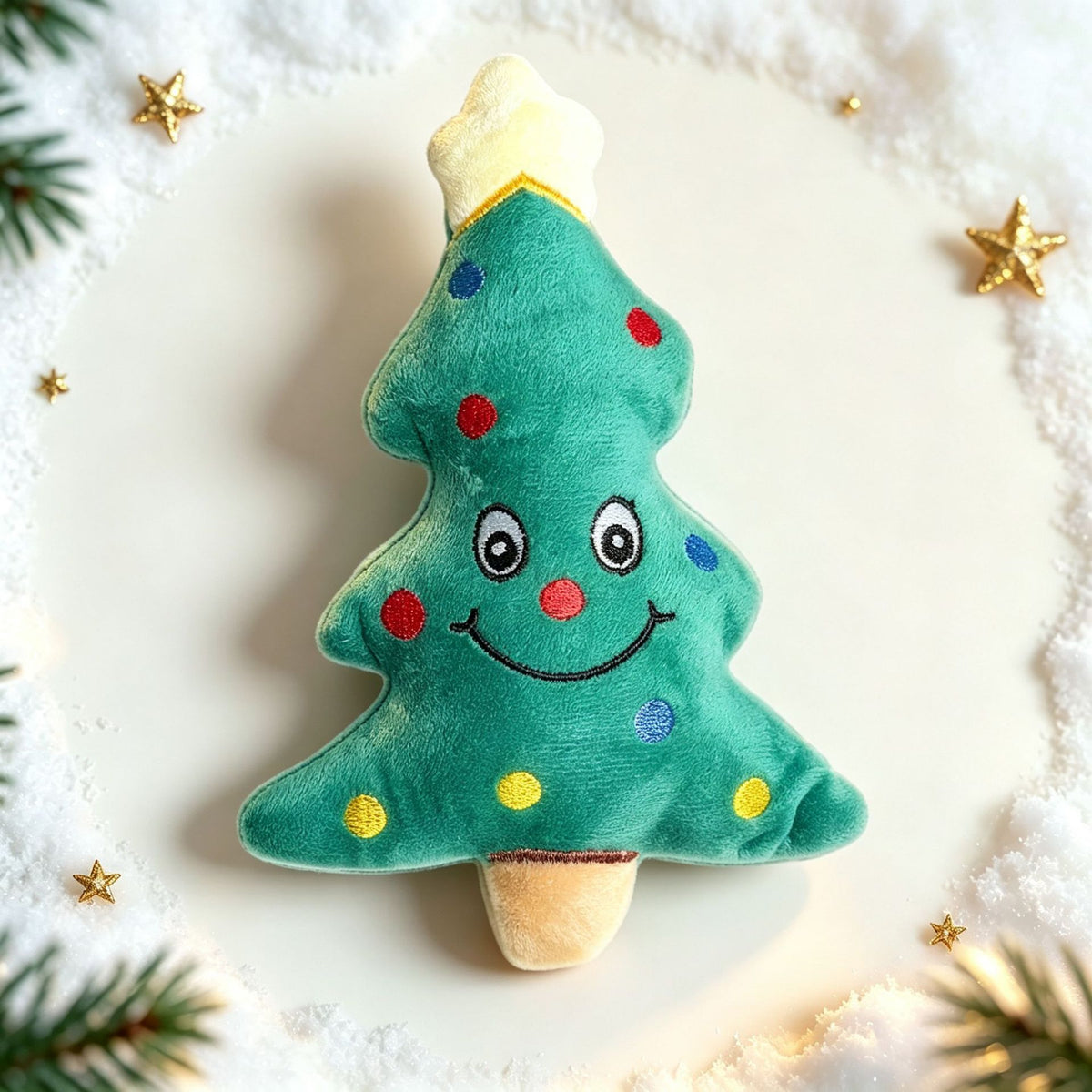 Christmas plush squeaky dog toy - view 8