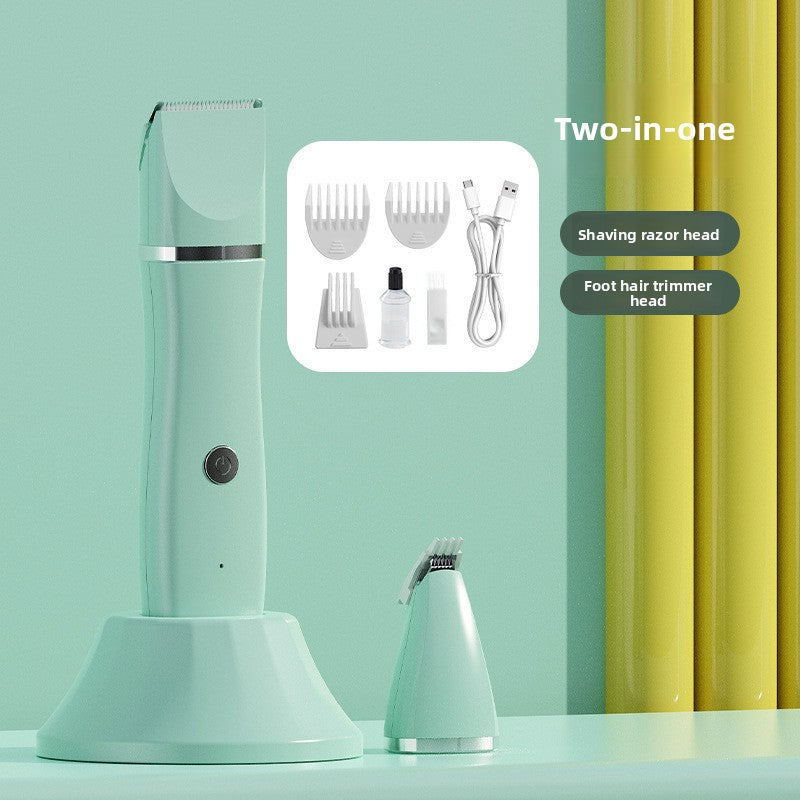 Rechargeable Pet Grooming Clipper Set with Comb Attachments