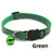 Striped reflective cat collar with bell in 14 colour options