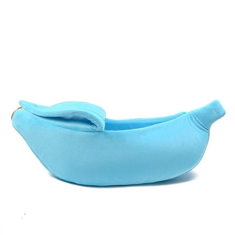 Banana shaped semi-enclosed pet bed for cats, photo 41 of 61