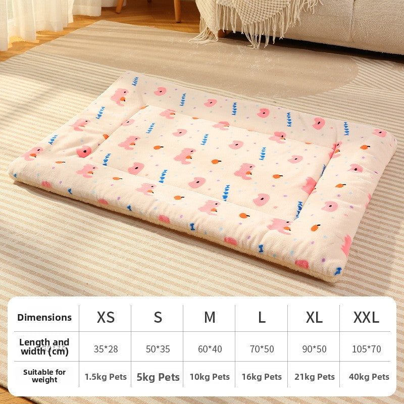 Soft suede pet blanket with cute bear pattern, product image 26