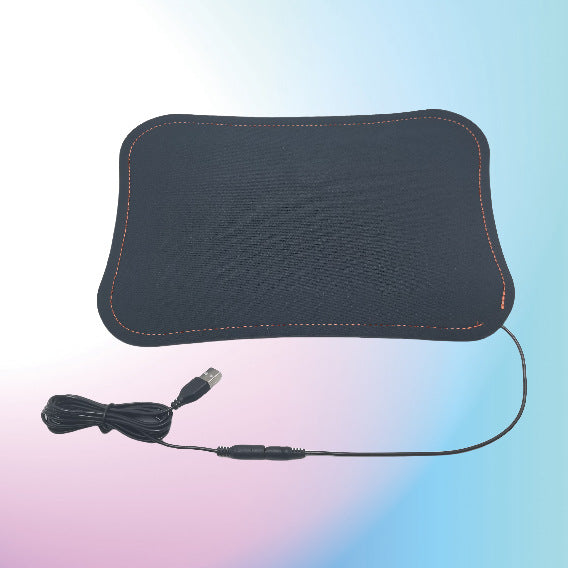 Portable mini pet heating pad, shown in 3 colours and styles