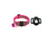 Reflective breakaway cat collar with silicone AirTag holder sleeve and bell, view 2