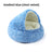 Gradient grey semi-enclosed shell cat bed in short velvet, photo 19
