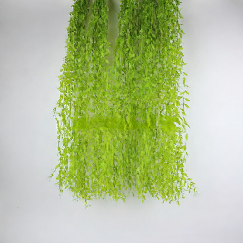 Artificial willow branch with realistic leaves, shown in 4 colours and styles